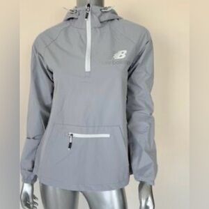 New Balance Pullover 3/4 Zip Windbreaker Hoodie